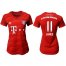 Womens Bayern Munchen #11 James Home Soccer Club Jersey