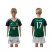 Northern Ireland #17 McNAIR Green Home Kid Soccer Country Jersey