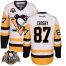Pittsburgh Penguins #87 Sidney Crosby White/Black CCM Throwback 50th Anniversary Stitched NHL Jersey