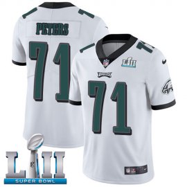 Nike Philadelphia Eagles #71 Jason Peters White Super Bowl LII Mens Stitched NFL Vapor Untouchable Limited Jersey