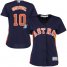 Houston Astros #10 Yuli Gurriel Navy Blue Alternate Womens Stitched MLB Jersey