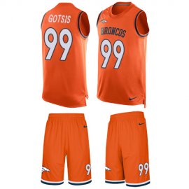 Nike Denver Broncos #99 Adam Gotsis Orange Team Color Mens Stitched NFL Limited Tank Top Suit Jersey
