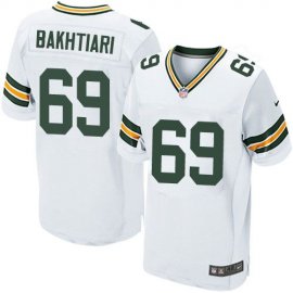 Nike Green Bay Packers #69 David Bakhtiari White Mens Stitched NFL Elite Jersey