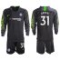 Chelsea #31 Green Black Goalkeeper Long Sleeves Soccer Club Jersey