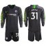 Chelsea #31 Green Black Goalkeeper Long Sleeves Soccer Club Jersey