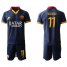 Roma #11 Kolarov Third Soccer Club Jersey