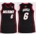 Women Miami Heat 6 LeBron James Black Stitched NBA Jersey Dress