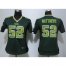 Nike Green Bay Packers #52 Clay Matthews Green Team Color Womens Stitched NFL Elite Strobe Jersey