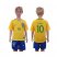 Brazil #10 Kaka Home Kid Soccer Country Jersey
