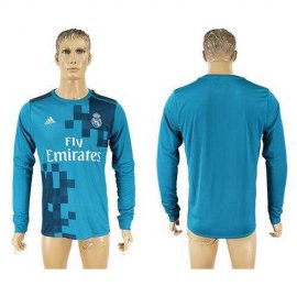 Real Madrid Blank Sec Away Long Sleeves Soccer Club Jersey