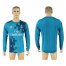 Real Madrid Blank Sec Away Long Sleeves Soccer Club Jersey