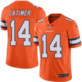 Nike Denver Broncos #14 Cody Latimer Orange Mens Stitched NFL Limited Rush Jersey