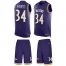 Nike Baltimore Ravens #34 Anthony Averett Purple Team Color Mens Stitched NFL Limited Tank Top Suit Jersey