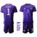 Russia #1 Akinfeev Purple Goalkeeper Kid Soccer Country Jersey