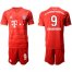 Bayern Munchen #9 Lewandowski Home Soccer Club Jersey