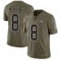 Nike New Orleans Saints #8 Archie Manning Olive Mens Stitched NFL Limited 2017 Salute To Service Jersey
