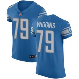 Nike Detroit Lions #79 Kenny Wiggins Blue Team Color Mens Stitched NFL Vapor Untouchable Elite Jersey