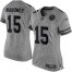 Nike Kansas City Chiefs #15 Patrick Mahomes Gray Womens Stitched NFL Limited Gridiron Gray Jersey