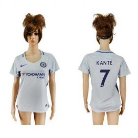 Womens Chelsea #7 Kante Away Soccer Club Jersey
