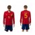 Spain #5 Puyol Red Home Long Sleeves Soccer Country Jersey