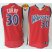 Warriors #30 Stephen Curry Red Throwback The Finals Patch Stitched NBA Jersey