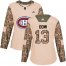 Adidas Montreal Canadiens #13 Max Domi Camo Authentic 2017 Veterans Day Womens Stitched NHL Jersey
