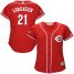 Cincinnati Reds #21 Michael Lorenzen Red Alternate Womens Stitched MLB Jersey