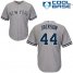 New York Yankees #44 Reggie Jackson Grey Cool Base Stitched Youth MLB Jersey