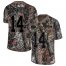 Nike New York Jets #14 Sam Darnold Camo Mens Stitched NFL Limited Rush Realtree Jersey