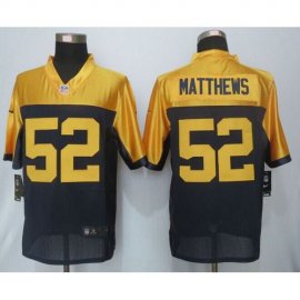 Nike Green Bay Packers #52 Clay Matthews Navy Blue Alternate Mens Stitched NFL New Limited Jersey