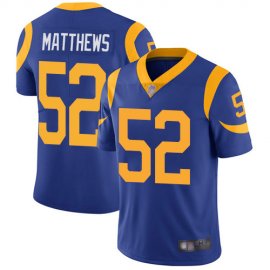 Nike Los Angeles Rams #52 Clay Matthews Royal Blue Alternate Mens Stitched NFL Vapor Untouchable Limited Jersey