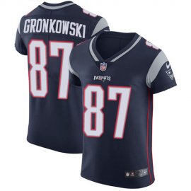 Nike New England Patriots #87 Rob Gronkowski Navy Blue Team Color Mens Stitched NFL Vapor Untouchable Elite Jersey