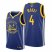 Nike Golden State Warriors #4 Moses Moody Blue Youth 2022 NBA Finals Jersey Youth