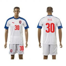Czech #30 Tecl Away Soccer Country Jersey