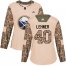Adidas Buffalo Sabres #40 Robin Lehner Camo Authentic 2017 Veterans Day Womens Stitched NHL Jersey