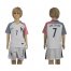 France #7 Griezmann Away Kid Soccer Country Jersey