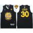 Warriors #30 Stephen Curry Black Fashion The Finals Patch Stitched NBA Jersey