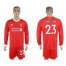 Liverpool #23 Emre Can Home Long Sleeves Soccer Club Jersey