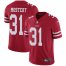 Nike San Francisco 49ers #31 Raheem Mostert Red Team Color Youth Stitched NFL Vapor Untouchable Limited Jersey
