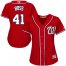 Washington Nationals #41 Joe Ross Red Alternate Womens Stitched MLB Jersey