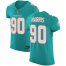 Nike Miami Dolphins #90 Charles Harris Aqua Green Team Color Mens Stitched NFL Vapor Untouchable Elite Jersey