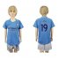 Manchester City #19 Sane Home Kid Soccer Club Jersey
