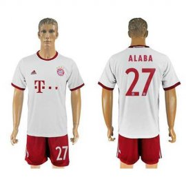 Bayern Munchen #27 Alaba White Soccer Club Jersey