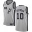 Mens Nike San Antonio Spurs #10 DeMar DeRozan Silver NBA Swingman Statement Edition Jersey