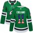 Adidas Dallas Stars #11 Andrew Cogliano Green Home Authentic USA Flag Womens Stitched NHL Jersey