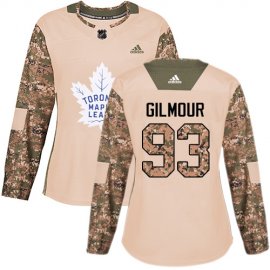 Adidas Toronto Maple Leafs #93 Doug Gilmour Camo Authentic 2017 Veterans Day Womens Stitched NHL Jersey