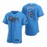 Tampa Bay Rays #12 Wade Boggs Mens Nike Light Blue Alternate 2020 Authentic Player MLB Jersey