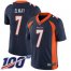 Nike Denver Broncos #7 John Elway Navy Blue Alternate Mens Stitched NFL 100th Season Vapor Limited Jersey