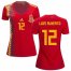 Womens Spain #12 Luis Alberto Red Home Soccer Country Jersey