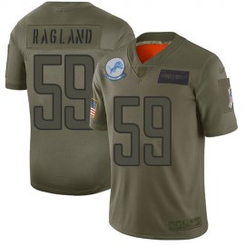 Nike Detroit Lions #59 Reggie Ragland Camo Mens Stitched NFL Limited 2019 Salute To Service Jersey